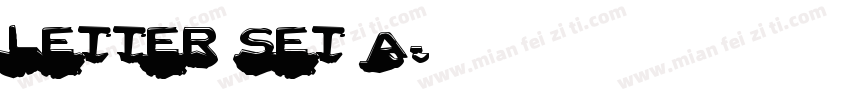 Letter Set A字体转换